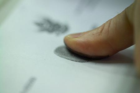 Fingerprinting, verification of the fingerprint